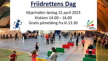 Friidrettens dag søndag 14.april 2024, gratis